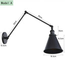 GobekUsa Antique Adjustable Wall Lamp Sconce Black Copper