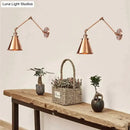 GobekUsa Antique Adjustable Wall Lamp Sconce Black Copper