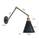 GobekUsa Antique Adjustable Wall Lamp Sconce Black Copper