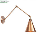 GobekUsa Antique Adjustable Wall Lamp Sconce Black Copper