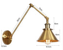 GobekUsa Antique Adjustable Wall Lamp Sconce Black Copper