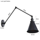 GobekUsa Antique Adjustable Wall Lamp Sconce Black Copper