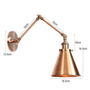 GobekUsa Antique Adjustable Wall Lamp Sconce Black Copper