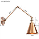 GobekUsa Antique Adjustable Wall Lamp Sconce Black Copper