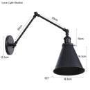 GobekUsa Antique Adjustable Wall Lamp Sconce Black Copper