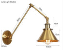 GobekUsa Antique Adjustable Wall Lamp Sconce Black Copper