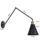 GobekUsa Antique Adjustable Wall Lamp Sconce Black Copper