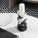 GobekUsa Grand Antique Marble Candlestick Holder: Modern French Fireplace Dining Table Centerpiece