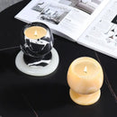 GobekUsa Grand Antique Marble Candlestick Holder: Modern French Fireplace Dining Table Centerpiece