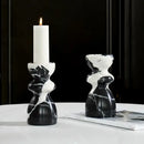 GobekUsa Grand Antique Marble Candlestick Holder: Modern French Fireplace Dining Table Centerpiece