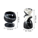 GobekUsa Grand Antique Marble Candlestick Holder: Modern French Fireplace Dining Table Centerpiece