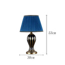 GobekUsa Hand Painted Antique Blue Ceramic Desk Lamp