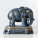 GobekUsa Elephant Couple Resin Statue for Living Room Office Tabletop Ornament