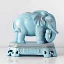 GobekUsa Elephant Couple Resin Statue for Living Room Office Tabletop Ornament