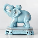 GobekUsa Elephant Couple Resin Statue for Living Room Office Tabletop Ornament