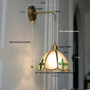 GobekUsa Amber Glass LED Wall Light Modern Nordic Bedroom Reading Lamp