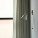 GobekUsa Ceramic LED Wall Light with Pull Chain Switch, Nordic Modern Design