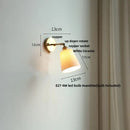 GobekUsa Ceramic LED Wall Light with Pull Chain Switch, Nordic Modern Design