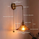 GobekUsa Glass Copper LED Wall Lights for Home Restaurant Living Room Bedroom