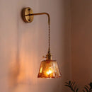 GobekUsa Glass Copper LED Wall Lights for Home Restaurant Living Room Bedroom