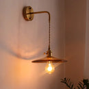 GobekUsa Glass Copper LED Wall Lights for Home Restaurant Living Room Bedroom