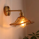 GobekUsa Glass Copper LED Wall Lights for Home Restaurant Living Room Bedroom