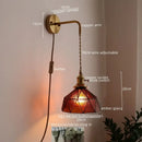 GobekUsa LED Wall Lamps: Nordic Modern Style for Bedroom, Bathroom, Restaurant with Pull Chain Switch