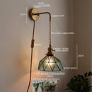 GobekUsa LED Wall Lamps: Nordic Modern Style for Bedroom, Bathroom, Restaurant with Pull Chain Switch