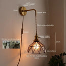 GobekUsa LED Wall Lamps: Nordic Modern Style for Bedroom, Bathroom, Restaurant with Pull Chain Switch