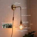 GobekUsa LED Wall Lamps: Nordic Modern Style for Bedroom, Bathroom, Restaurant with Pull Chain Switch