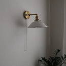 GobekUsa Ceramic Copper LED Wall Lamp for Bedroom Bedside Mirror Light