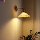 GobekUsa Ceramic Copper LED Wall Lamp for Bedroom Bedside Mirror Light