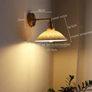 GobekUsa Ceramic Copper LED Wall Lamp for Bedroom Bedside Mirror Light