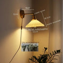 GobekUsa Ceramic Copper LED Wall Lamp for Bedroom Bedside Mirror Light