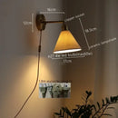 GobekUsa Ceramic Copper LED Wall Lamp for Bedroom Bedside Mirror Light