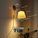 GobekUsa Ceramic Copper LED Wall Lamp for Bedroom Bedside Mirror Light