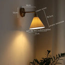 GobekUsa Ceramic Copper LED Wall Lamp for Bedroom Bedside Mirror Light