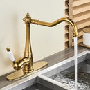 GobekUsa Brass Basin Waterfall Faucet Mixer Tap for Kitchen & Bathroom, Hot&Cold Mixer