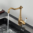 GobekUsa Brass Basin Waterfall Faucet Mixer Tap for Kitchen & Bathroom, Hot&Cold Mixer
