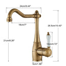GobekUsa Brass Basin Waterfall Faucet Mixer Tap for Kitchen & Bathroom, Hot&Cold Mixer