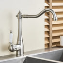 GobekUsa Brass Basin Waterfall Faucet Mixer Tap for Kitchen & Bathroom, Hot&Cold Mixer
