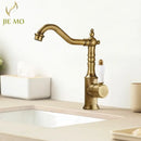 GobekUsa Gold Luxury Kitchen Faucet for Household Sink, Hot and Cold Water Mixer