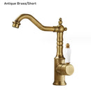 GobekUsa Gold Luxury Kitchen Faucet for Household Sink, Hot and Cold Water Mixer