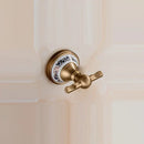 GobekUsa Brass Bathroom Accessories Set: Robe hook, Paper Holder, Towel Bar, Soap Basket
