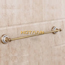 GobekUsa Brass Bathroom Accessories Set: Robe hook, Paper Holder, Towel Bar, Soap Basket