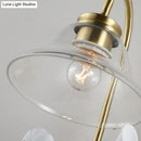 GobekUsa Modern Gold Glass Sconce Light with Resin Deco - 1-Light Wall Lamp