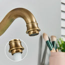 GobekUsa Brass Basin Faucet with Swivel Spout & Single Handle Deck Mount