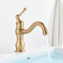 GobekUsa Brass Basin Faucet with Swivel Spout & Single Handle Deck Mount