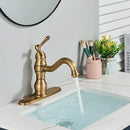 GobekUsa Brass Basin Faucet with Swivel Spout & Single Handle Deck Mount