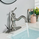 GobekUsa Brass Basin Faucet with Swivel Spout & Single Handle Deck Mount